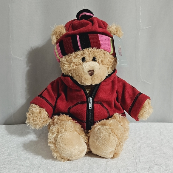 Fashion Bug - Christmas/Winter Fuzzy Bear Plush - Picture 1 of 14